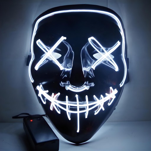 LED MASKA SVIETIACA LED HALLOWEEN PURGE PARTY