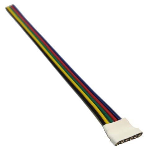 Konektor pre RGB+CCT LED pásik 6-PIN zásuvka + kábel