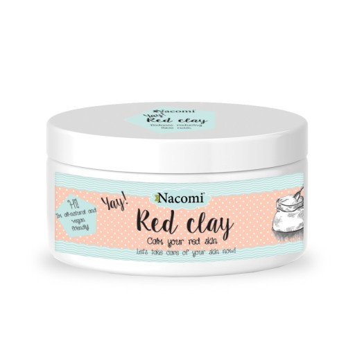 Nacomi červený íl na tvár 100 ml