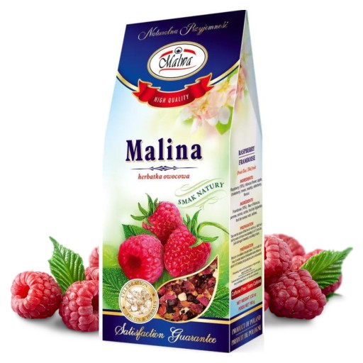 OVOCNÝ ČAJ, sypaný NÁVOD Z MALINY MALWA ČAJ 100g