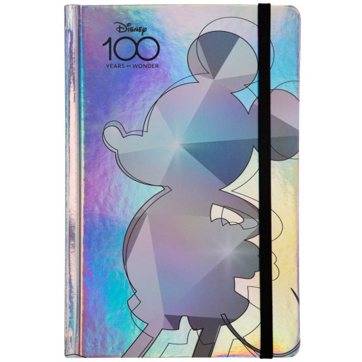 Zápisník A5 s gumou Disney 100 Coolpack, dúhový, 80 linajkových listov