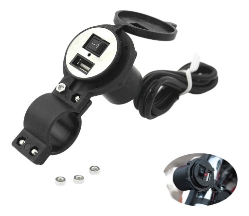 USB zásuvka NABÍJAČKA NAPÁJACÍ ZDROJ MOTOCYKLU