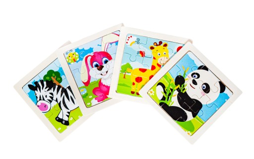 Drevené puzzle - 4 dieliky puzzle U10973