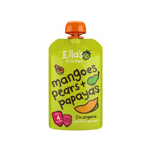 Ella's Kitchen BIO Mango, hruška a papája, 120g