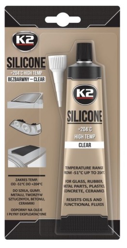 K2 BEZFAREBNÝ SILIKÓN VYSOKÁ TEPLOTA do +204C