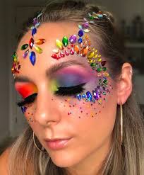 Crystals 3D samolepky na tvár MAKE UP festival SAMOLEPIACI FAREBNÝ