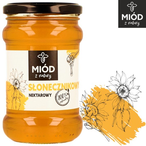 Dóza na slnečnicový med 400 g, 100% PRÍRODNÝ