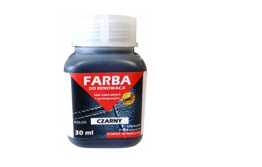 KOŽENÉ SEDAČKY ČIERNA FARBA 30ml 3x HUBKA