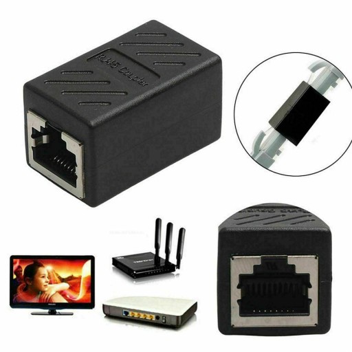 ROZŠÍROVACÍ KONEKTOR 2x RJ45 LAN Internet