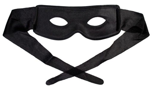 ČIERNA MASKA KOSTÝM ZORRO BOJOVNÍKA