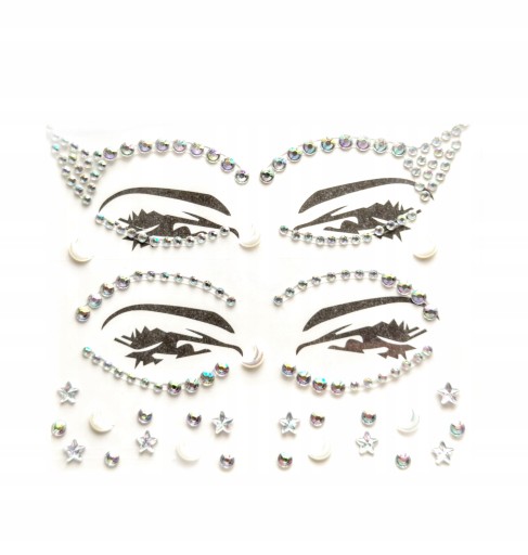 NÁLEPKY KRIŠTÁĽOV FACE ZIRCONIA 3D DIAMANTS