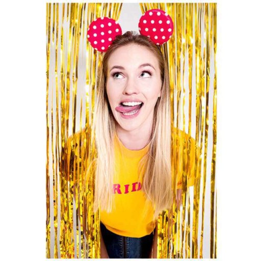 párty záves PartyDeco GOLD záves selfie párty stena 90 x 250 cm