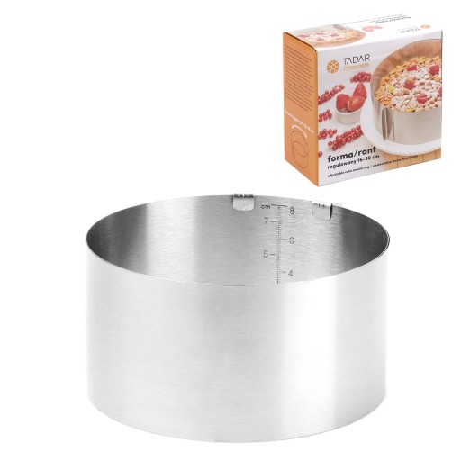Nastaviteľný BAND RÁM NA TORTU 16-30cm CAKE RING forma na piškóty