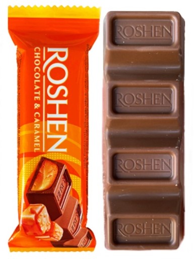 ROSHEN Čokoládová KARAMELOVÁ tyčinka 30g