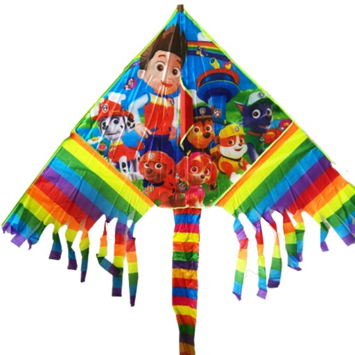 VEĽKÝ KITE PRE DETI Tlapková PATROL XL 200x150 CM RYDER EKIPA DOGS LIGHT