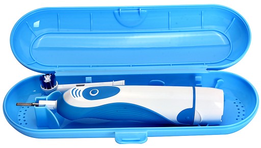 PUZDRO NA ELEKTRICKÚ ZUBNÚ KEFKU Oral-B Modrý stláčač