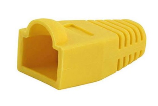 Kryt zástrčky RJ45, 50 ks, žltý