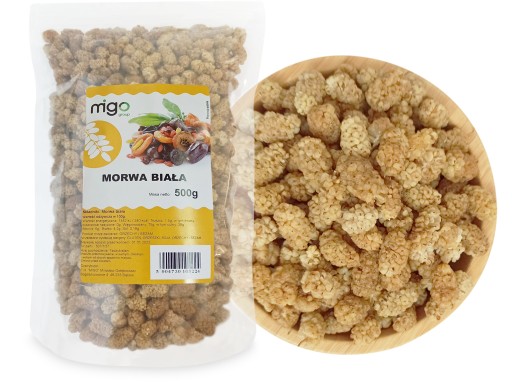 SUŠENÁ MORUŠA BIELA 500g prírodná - MIGOgroup