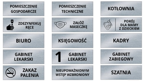 Tabuľa na dvere ČAKÁRNA LEKÁRŇA