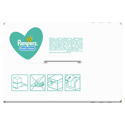Pampers Fresh Clean vlhčené obrúsky 1 x 80 ks.