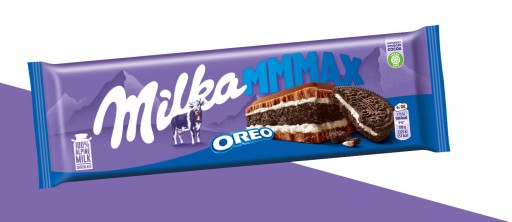 Milka veľká mliečna čokoláda Mmmax Oreo s Oreo sušienkami 300 g