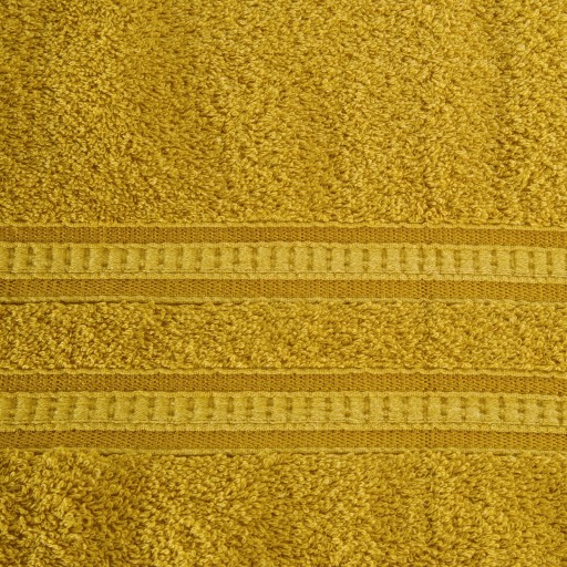 MILA UTERÁK Z BAMBUSOVÉHO VLÁKNA S DEKORAČNÝM HRUBOM 50X90CM HORČICA
