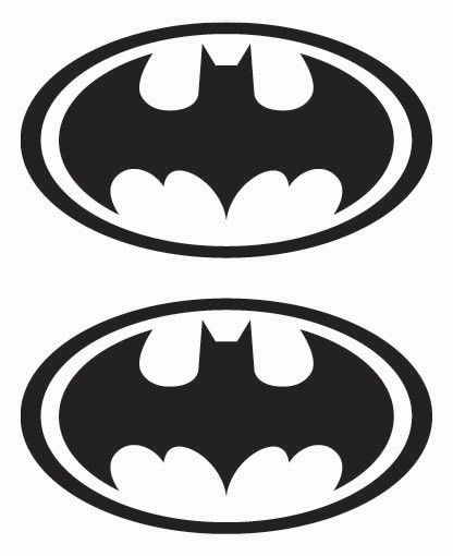Nálepky na motorku BATMAN 15cm 2ks