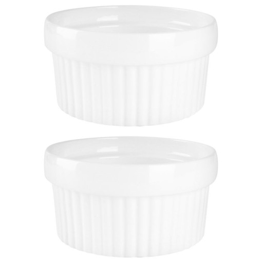 2x TEPLOTOLNÝ ramekin, miska, miska, miska na pečenie suflé dezertov