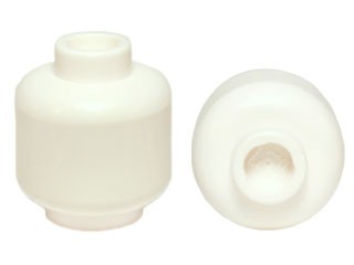 Lego New Head White White (Plain) bez potlače 3626c