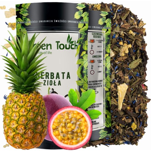 BIELY SLADKÝ čaj ananás mučenka physalis