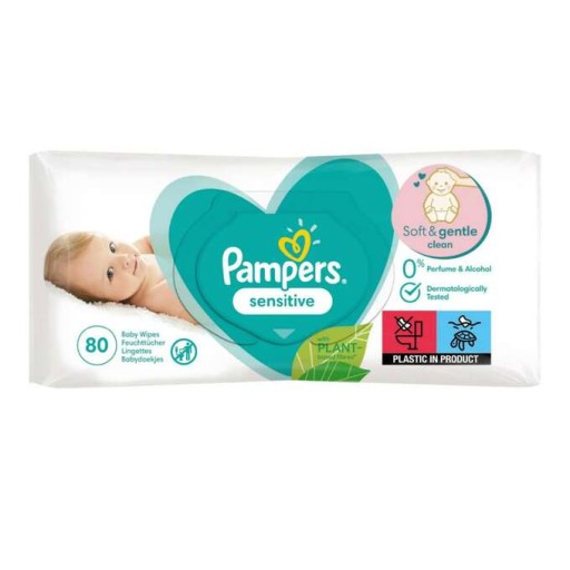 PAMPERS SENSITIVE VLHČENÉ Utierky 1x80 ks