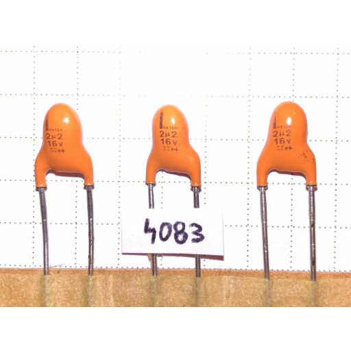 Tantalový kondenzátor 128SAL 2.2uF 16V R5 20% x20