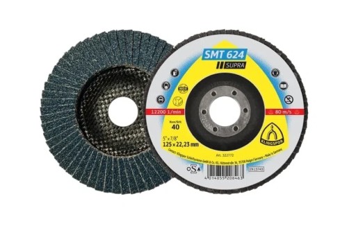 Klingspor lamelový kotúč brúsneho kotúča zrnitosť 60 125 mm SMT 624 322774