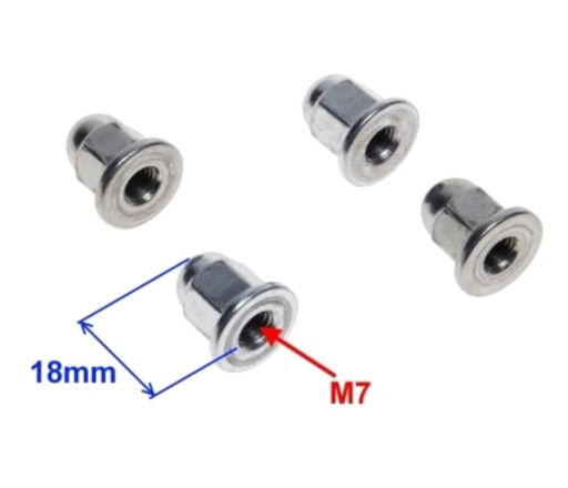 MINI CROSS 125 154FMI Závrtné matice valcov M7