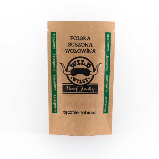 WILD WILLY Sušené hovädzie Beef Jerky Cranberry 30