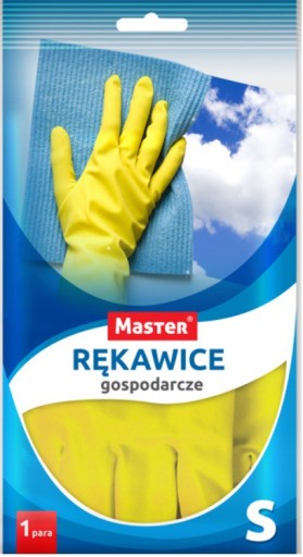 Latexové rukavice pre domácnosť Zosia Gosposia, veľkosť S, 1 pár, žlté x 2