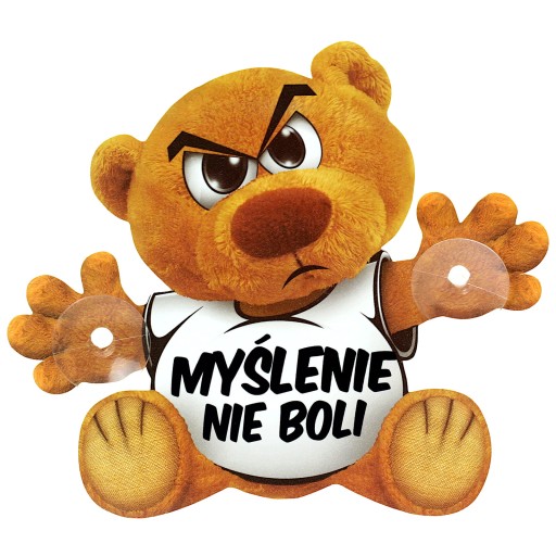 Závesná doska do auta, prísavka na čelné sklo auta, Myslenie nebolí