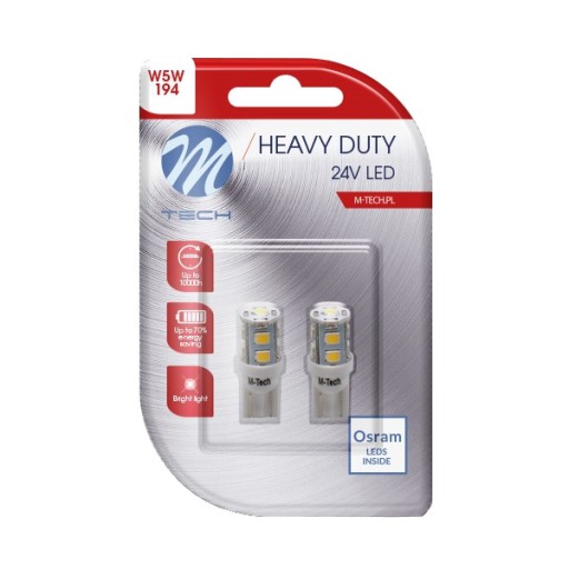 W5W LED ŽIAROVKA OSRAM T10 BIELA DIÓDA 24V TIR
