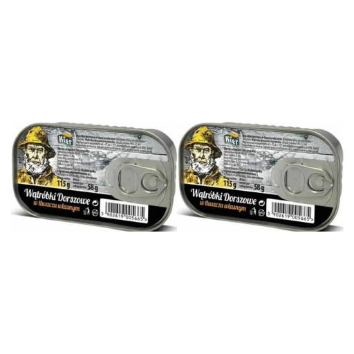 2 x Treska pečeň vo vlastnom tuku 58 g