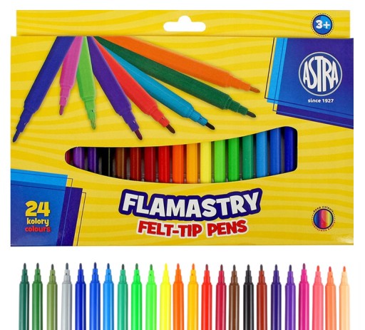 Astra CX 24 farebných fixiek do školy