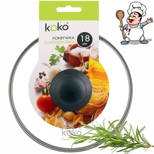TEPLOTOLNÁ SKLENENÁ POKROK 18 cm POKROK s gombíkom na KOKO HRNEC