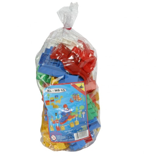 Stavebné bloky KL-WS 65 ELEMENTS - bohaté farby POĽSKÝ PRODUKT