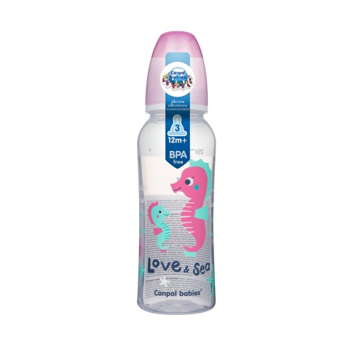 CANPOL BOTTLE 250ML FĽAŠE + cumlík QUICK 12+