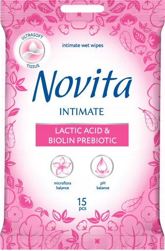 Novita obrúsky na intímnu hygienu 15 ks