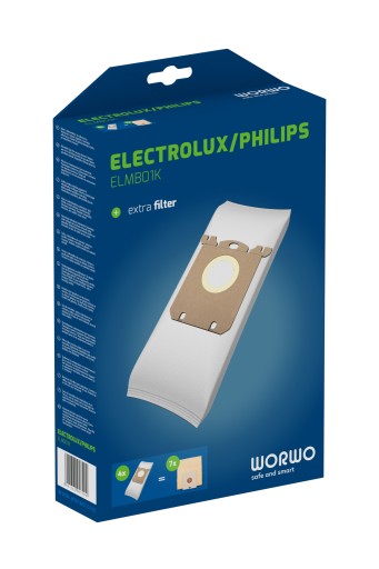 Syntetické vrecká Worwo S-Bag ELMB01K, 4 kusy, do vysávača Electrolux