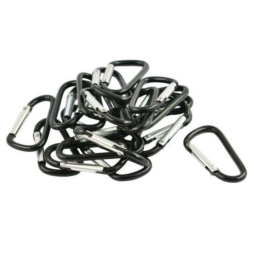 SURVIVAL EDC KARABÍNA SHAKEL ČIERNA