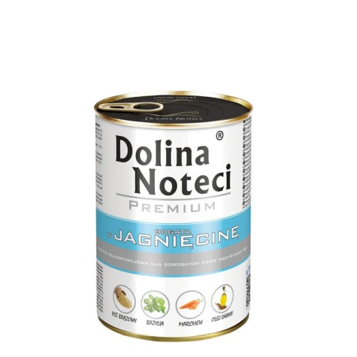 Dolina Noteci Prémiové mokré krmivo pre psov bohaté na jahňacie mäso 400g