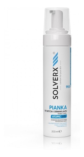 Solverx Atopic Skin čistiaca pena na tvár 200 ml