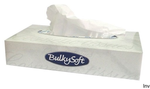 Neparfumované vreckovky BulkySoft 68100, 2 vrstvy. 100 ks.