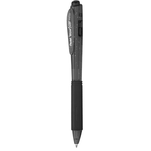 Pentel K437CR gélové pero 0,7 mm WOW čierne